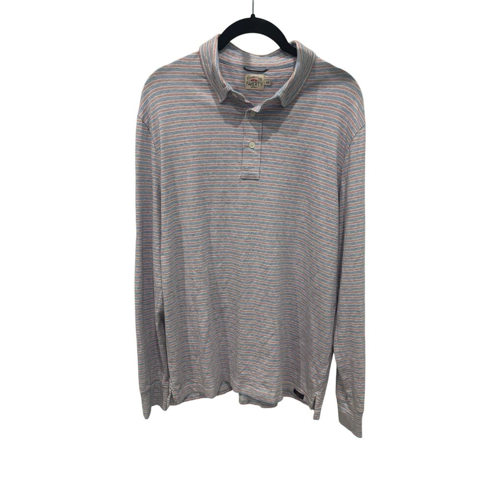 Men’s Faherty long sleeve polo